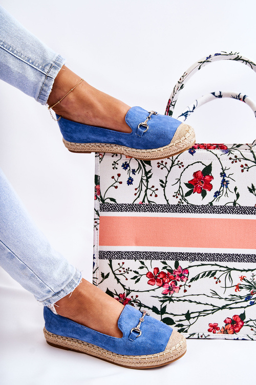 Класичні жіночі еспадрільї сліпони Blue Oresa