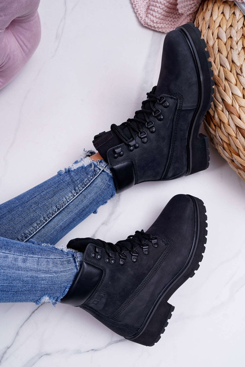 Жіночі чоботи Trappers Big Star Black EE274033