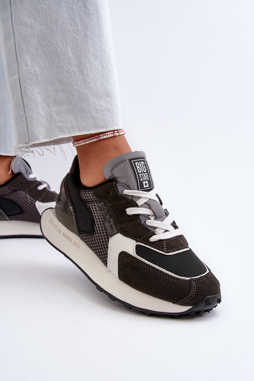 Жіночі кросівки на платформі з системою Memory Foam Big Star NN274683 Чорні