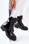 Жіночі плоскі черевики Чорні кристали Tweten