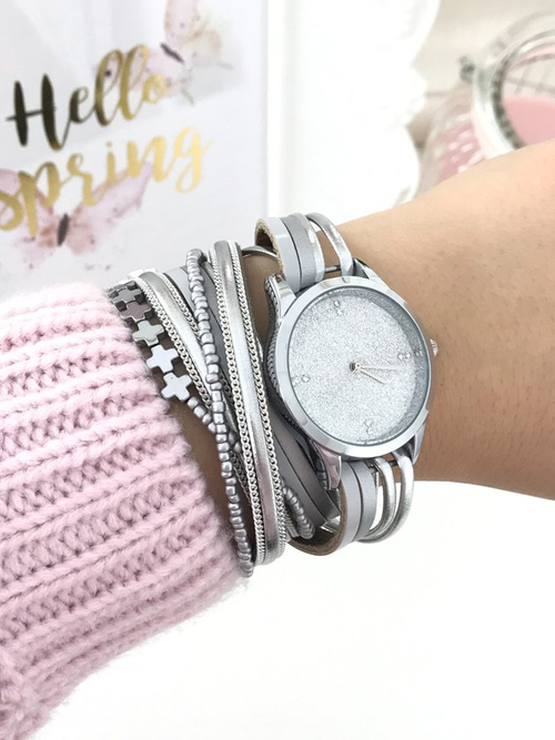 Жіночий годинник Michael John Nadine Silver