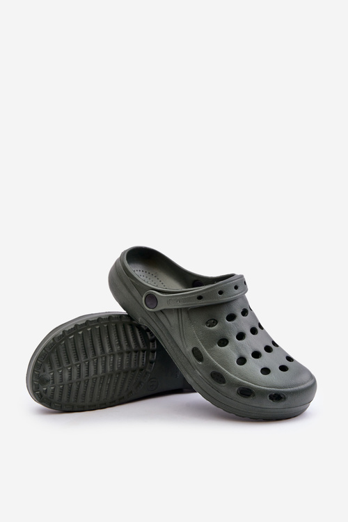 Чоловічі босоніжки тапочки для саду біля басейну Темно-зелені