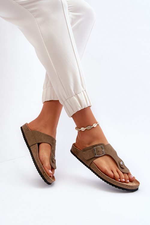 Жіночі босоніжки на танкетці Темно-зелені Elina