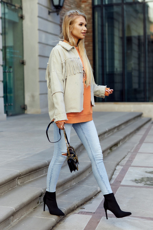 Жіночі Чоботи з носком на високому каблуці Black Last Night