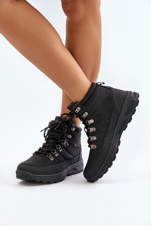 Утеплене чоловіче трекінгове взуття чорне Lee Cooper LCJ-24-03-3034M