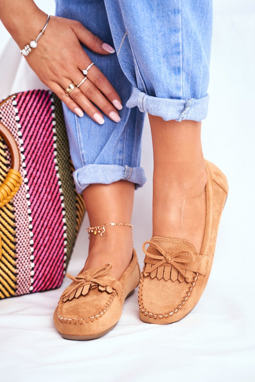 Жіночі замшеві мокасини Camel Velucci