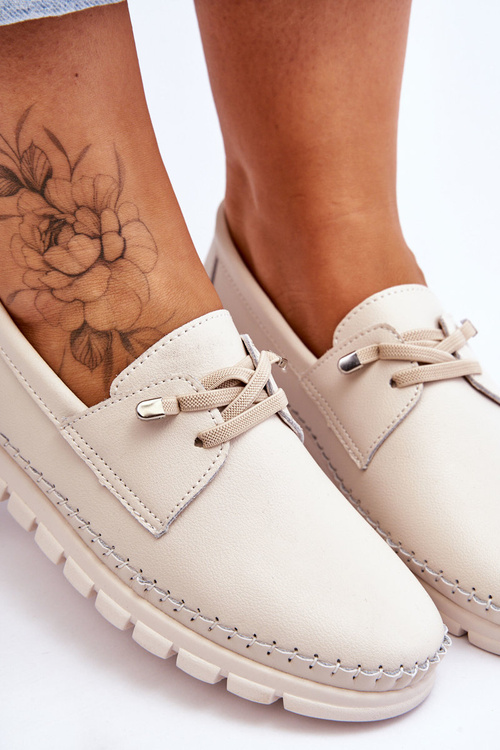 Шкіряні сліпони бежеві Archie