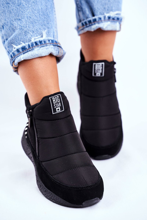 Жіночі зимові черевики Big Star Black GG274470