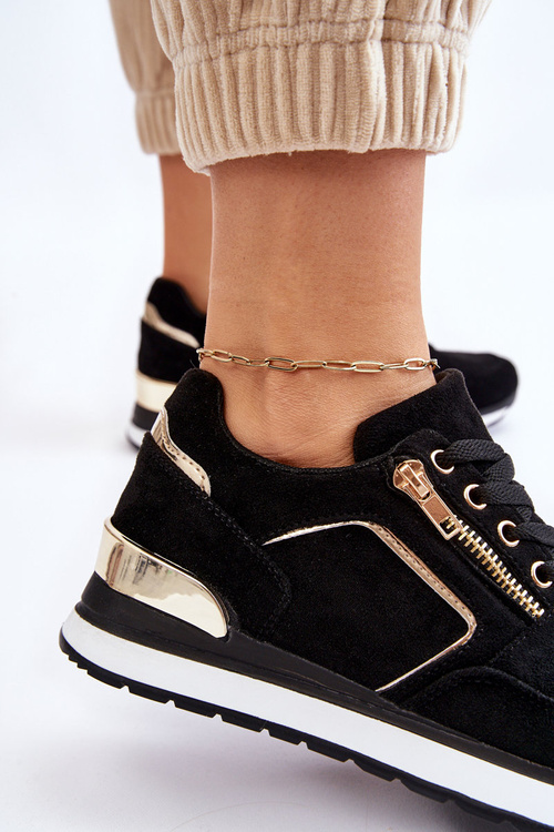 Замшеве спортивне взуття на платформі Black Riverside