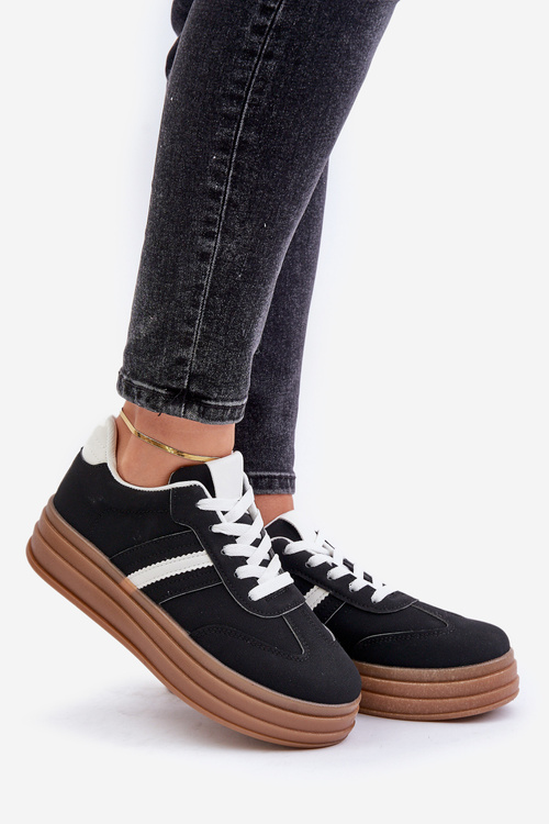 Жіночі кросівки на платформі Black Dravinnia