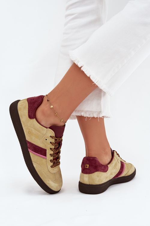 Жіночі Низькі Кросівки З Замші Big Star SS274680 HI-POLY SYSTEM Лайм