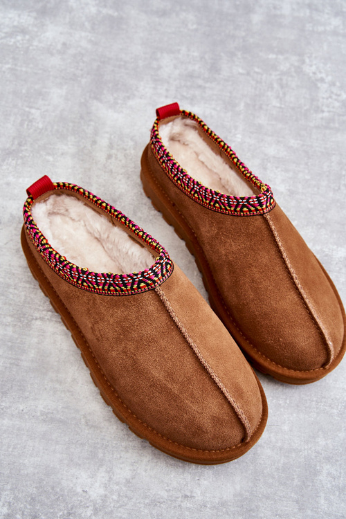 Замшеві жіночі тапочки з верблюжим хутром Buffie