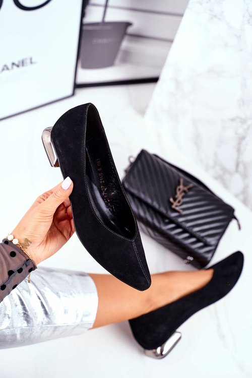 Жіночі балетки Laura Messi Leather Black 2149