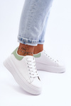 Жіноче класичне спортивне взуття White-Green Night Trip