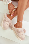 Теплі хутряні тапочки жіночі бежеві Jozelinetta