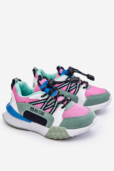 Дитяче спортивне взуття Memory Foam System Big Star LL374219 Pink-Green