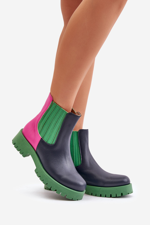 Чоботи жіночі без каблука Lewski 3611 Multicolor