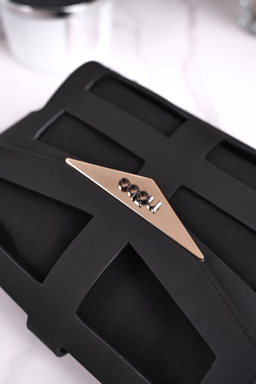 Гаманець маленький жіночий NOBO NBAG-H4201-C020 чорний матовий