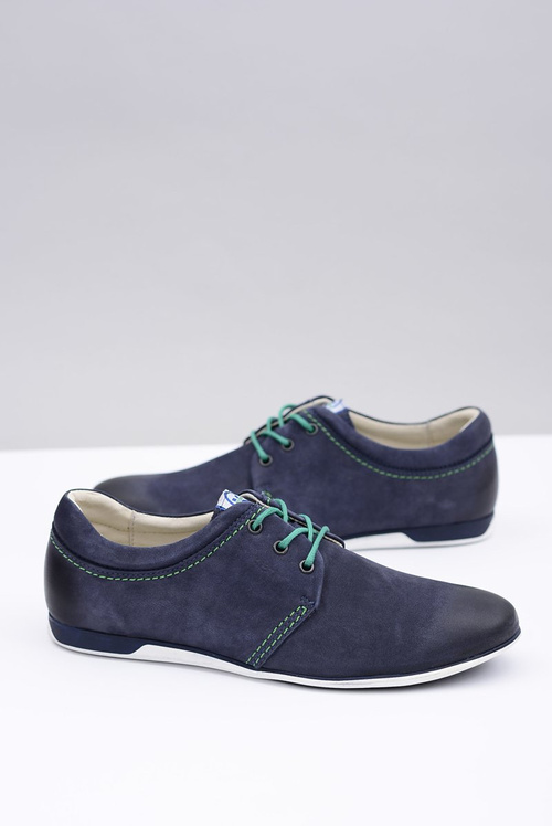 Темно-сині чоловічі шкіряні напівчоботи Dimonde