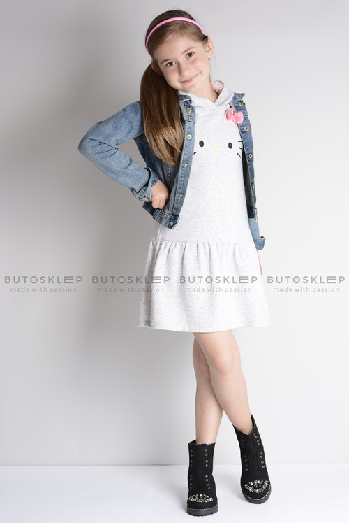 Дитячі ботильйони LittleCarrie із чорної замші з кубічним цирконієм