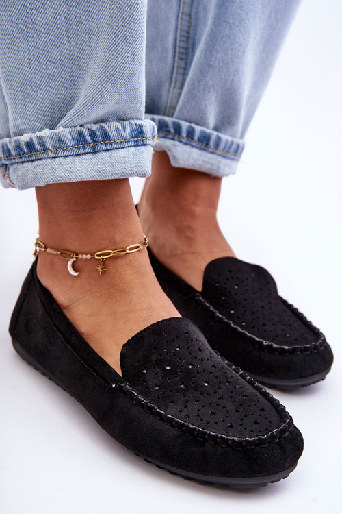 Жіночі замшеві лофери Black Molly