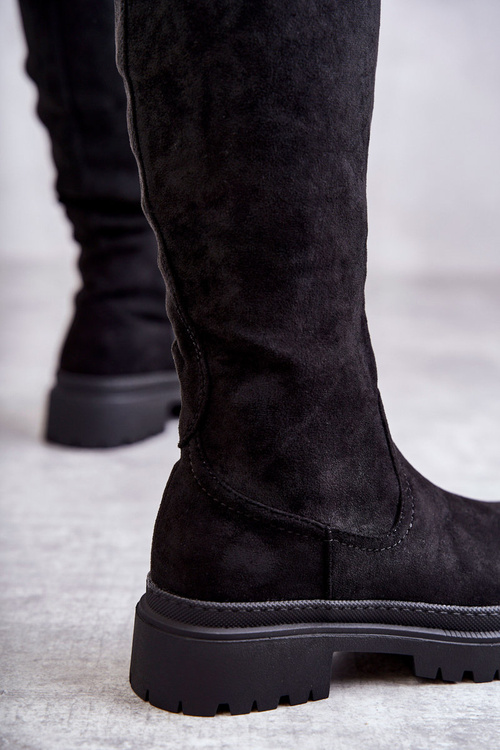 Жіночі теплі чоботи Helma чорного кольору