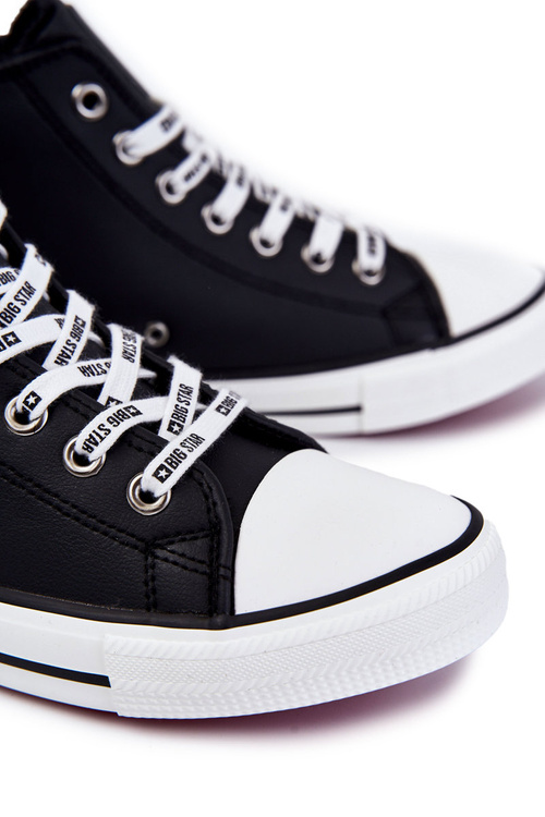 Чоловічі високі утеплені кросівки Big Star KK174346 Чорні