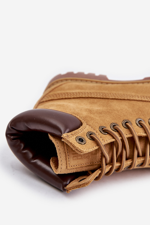 Замшеві утеплені чоловічі черевики Big Star OO174136 HI-POLY SYSTEM Camel