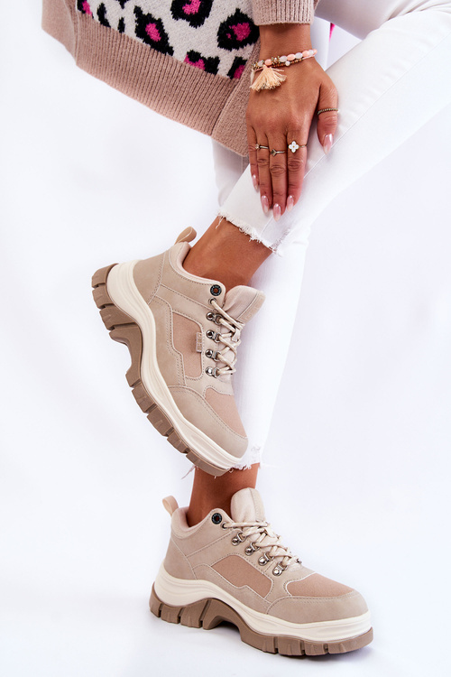 Жіноче трекінгове взуття Memory Foam Big Star KK274363 Beige