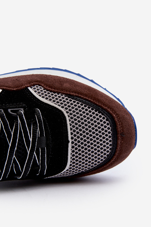 Чоловічі кросівки Big Star NN174322 Memory Foam System Brown-Black