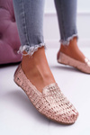 Жіночі плетені балерини Lu Boo Rose Gold 4Ever