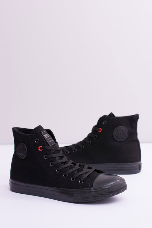 Чоловічі чорні кросівки Big Star High T174111