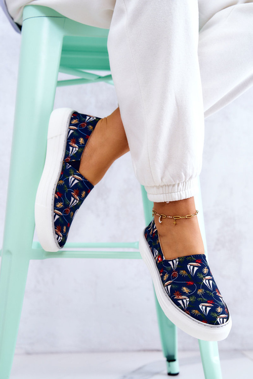 Жіночі кросівки Slip On Memory Foam Big Star JJ276016 Темно-сині