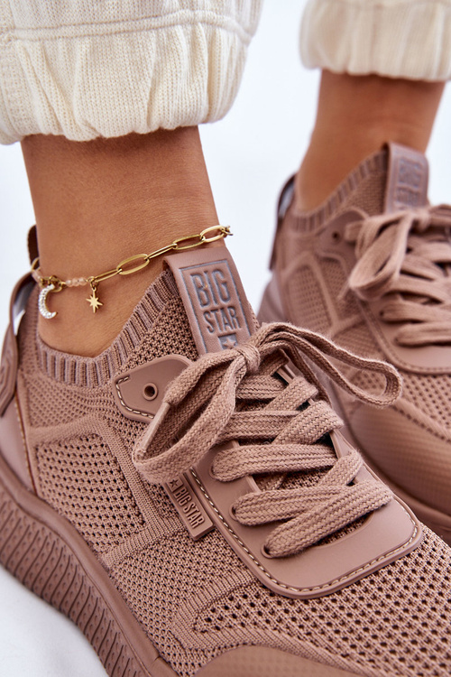 Жіночі зручні кросівки Memory Foam System Big Star LL274416 Світло-коричневі
