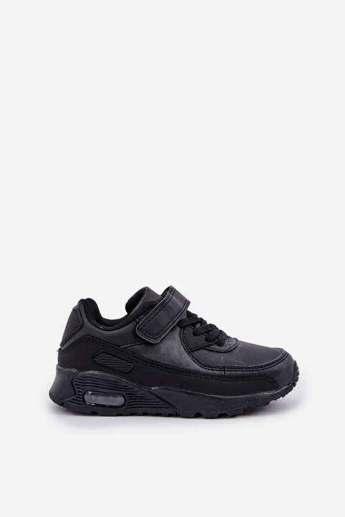 Дитячі кросівки на липучці чорного кольору Krissandra