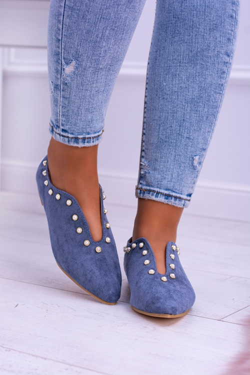 Сині напівчеревики з вирізом Lu Boo Corals Merseo