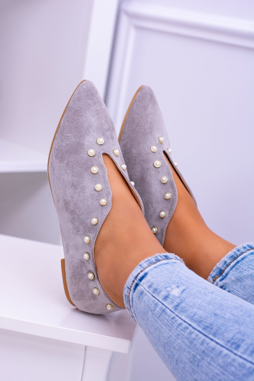 Сірі напівчеревики Lu Boo з вирізами Corals Merseo