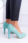 Жіночі лаковані м'ятні туфлі на шпильці Sergio Leone Campbell