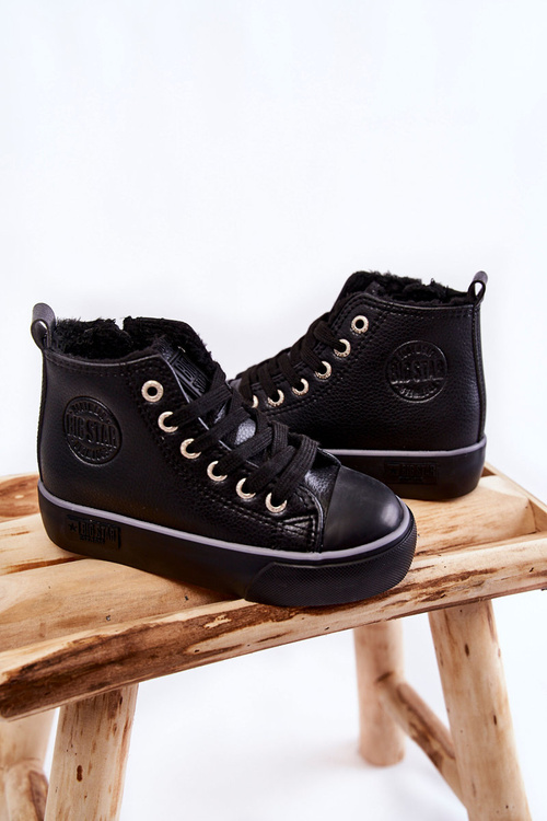 Дитячі високі кросівки на блискавці Big Star KK374228 Чорні