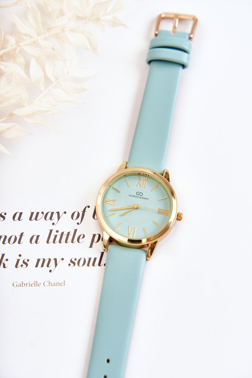 Жіночий годинник на шкіряному ремінці Giorgio & Dario Mint