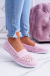 Жіночі мереживні балетки Powder Pink Sensitive