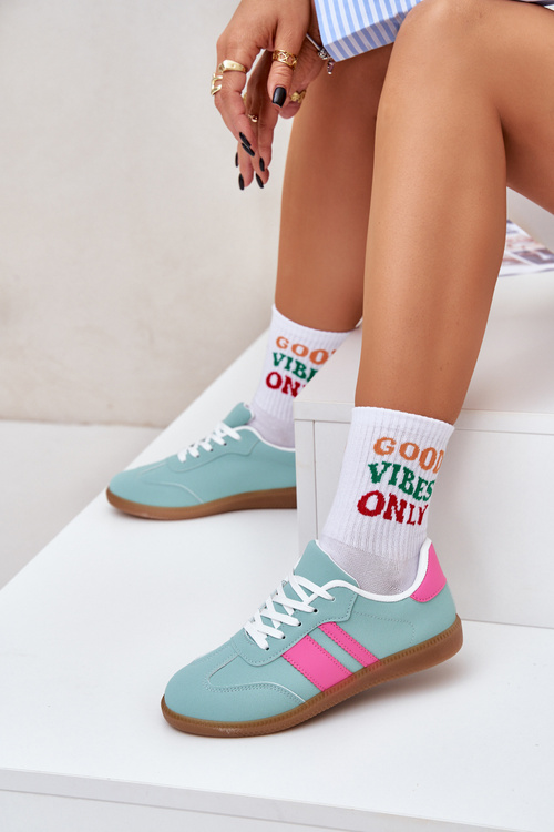 Низькі Жіночі Кросівки З Еко Шкіри М'ята Nonalorin