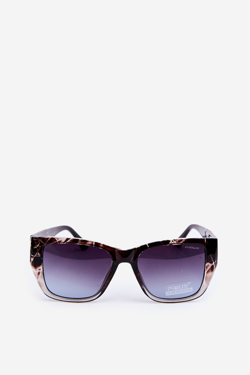 Жіночі сонцезахисні окуляри з декоративними деталями UV400 Коричневі