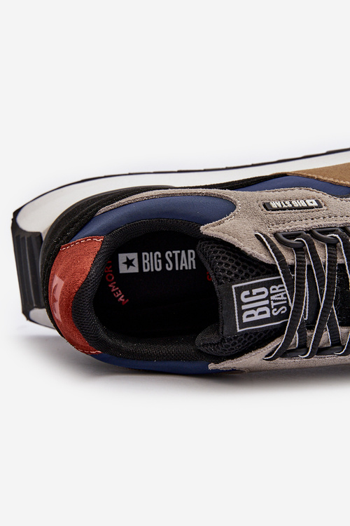 Чоловічі кросівки Big Star NN174320 Memory Foam System Beige-Blue