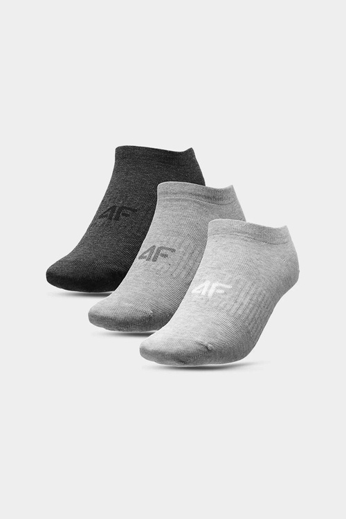 Жіночі шкарпетки 4F 3-PACK 4FAW23USOCF197-92M сірі