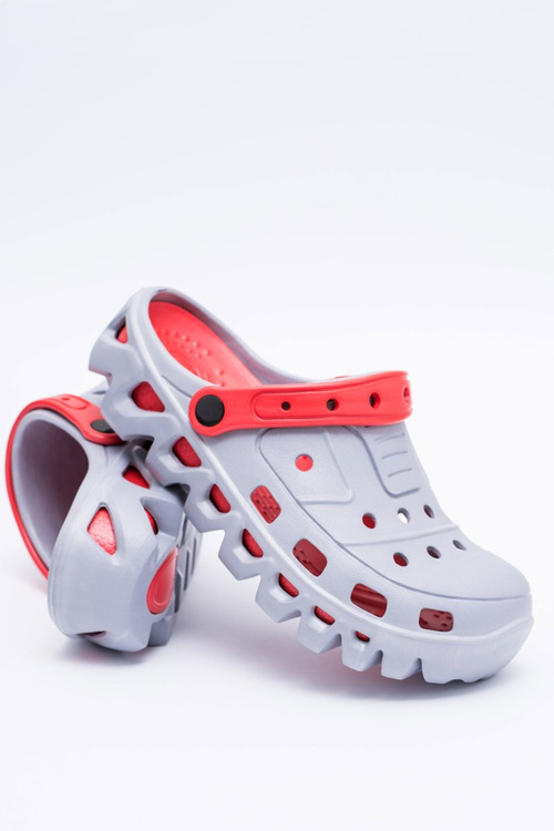 Сірі чоловічі садові легкі шльопанці Kroksy Eva