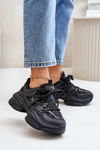 Жіночі кросівки на масивній підошві Чорні Amoserna