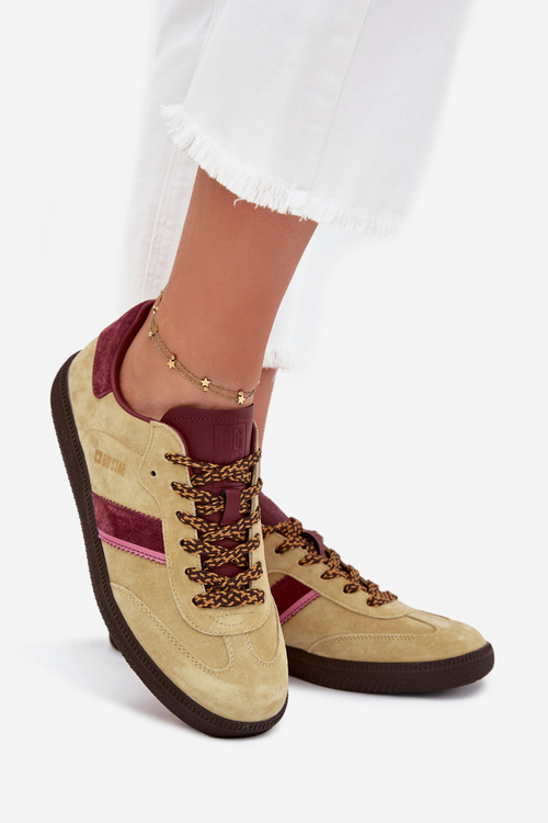 Жіночі Низькі Кросівки З Замші Big Star SS274680 HI-POLY SYSTEM Лайм