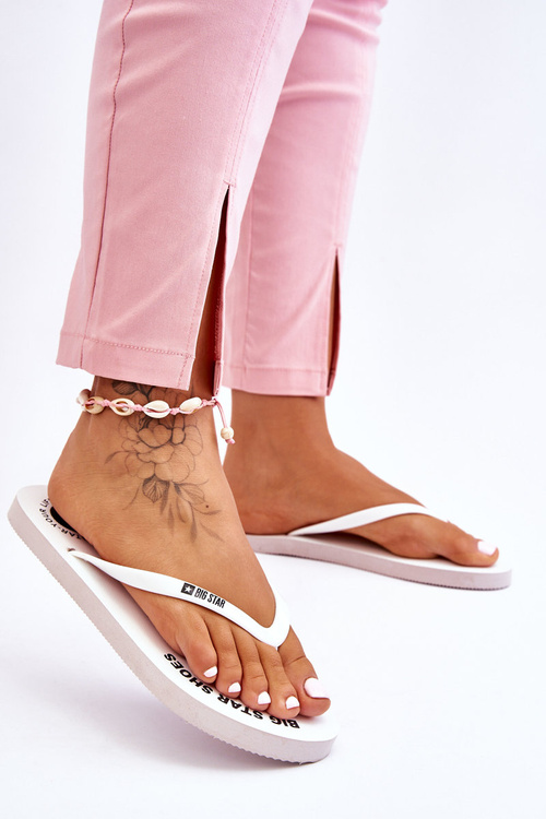 Зручні шльопанці Big Star LL274795 Білі