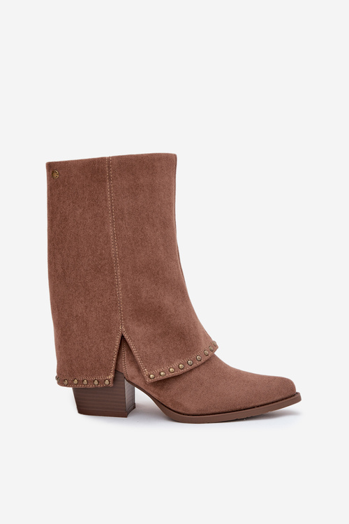 Жіночі зимові чоботи Vinceza 16516 Бежеві